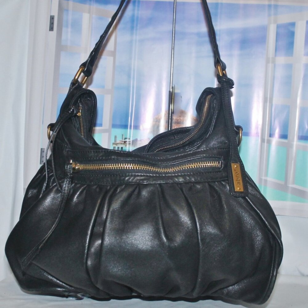 $599 ABRO Romania THE Softest Leather You EVA Felt Hobo Shoulder Bag Purse